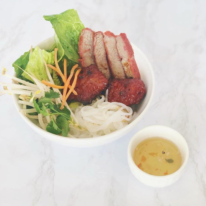 Bun Vermicelli Noodle Bowl with Miracle Noodle Spaghetti