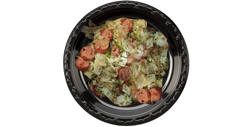 Spicy Hidden Valley Ranch Crunchy Cabbage w/ Smoked Turkey Sausage-Miracle Noodle Stir Fry