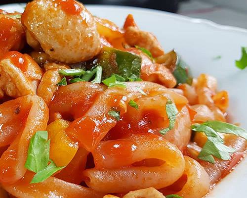 Sweet and Sour Chicken Noodle